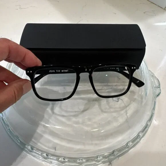 MVMT Reveler Blue Light Blocking Glasses w/ Case — AAAM-BLUE 57-17-145 — Black - Picture 1 of 10